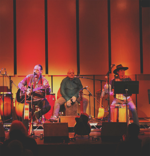 Francisco, Max and Oscar on stage